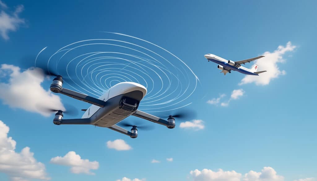 le réflecteur radar améliore la visibilité des drones pour les avions, renforçant la sécurité aérienne en facilitant leur détection et évitant les collisions.