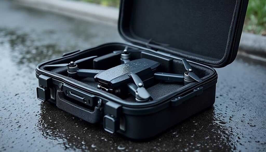 découvrez notre sac de transport étanche qui protège efficacement votre drone contre l'humidité, garantissant sécurité et durabilité lors de vos déplacements.