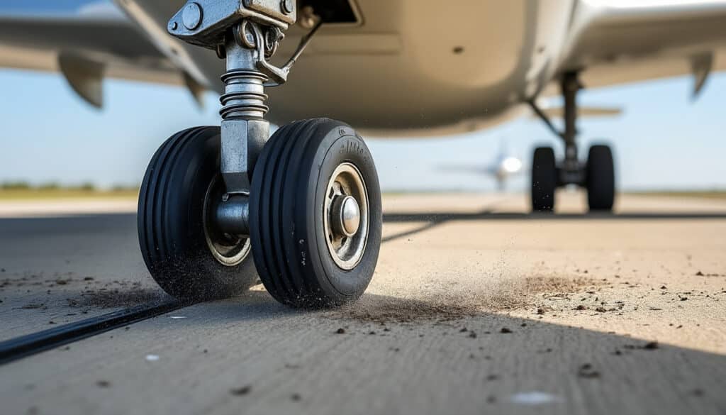 découvrez comment les patins d'atterrissage assurent une absorption efficace des chocs pour protéger votre appareil lors du contact avec un sol dur.